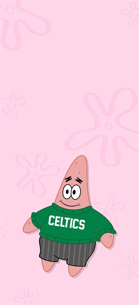 Spongebob and Patrick Celebrating Boston Celtics Basketball