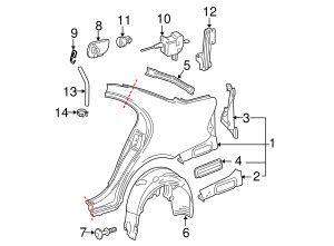 Mercedes Benz Wheelhouse Liner Mb Online Parts