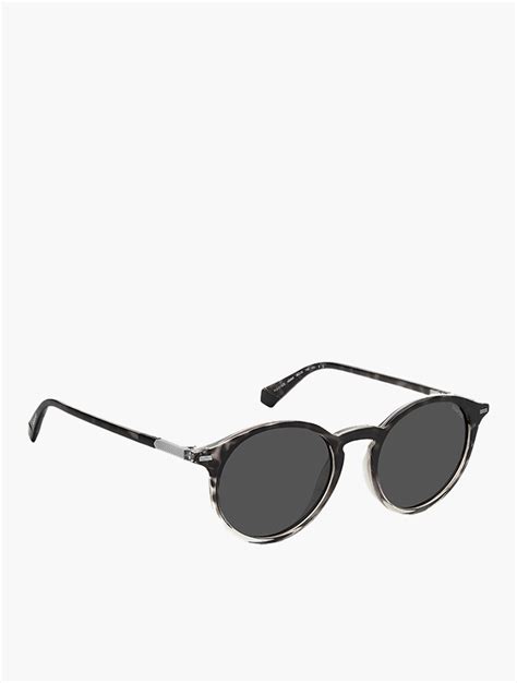 Myrunway Shop Polaroid Grey Polarized Round Sunglasses For Women