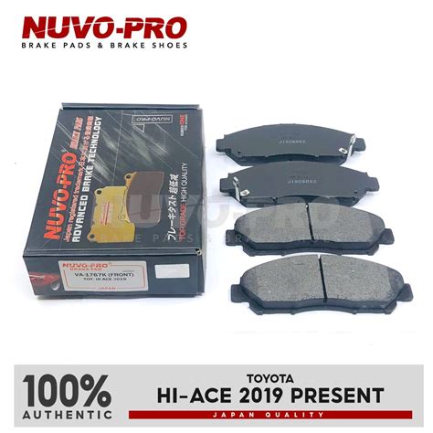 Nuvo Pro Brake Pad Front Toyota Hiace 2019 Present VA 1767K SET