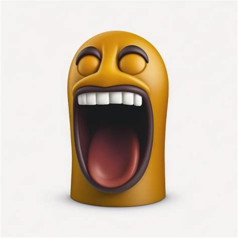 Emoticon Expressivo Cara Boca Aberta Emoji Foto Premium