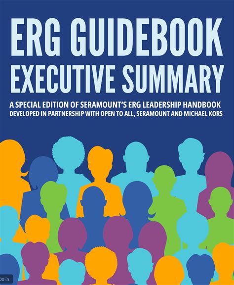 Employee Resource Group Erg Guidebook Developed In Partnership With