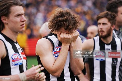 Chris Mayne Of The Magpies Cries After Defeat During The 2018 Afl