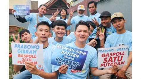 Relawan Airin Bersama Gaspoll Bro Pastikan Prabowo Gibran Menang Total