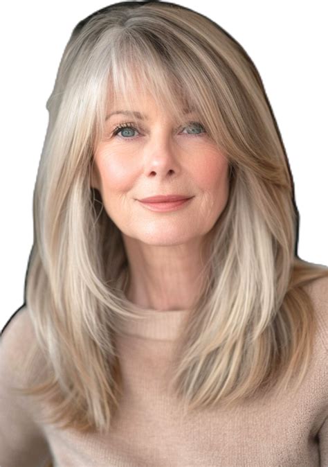 30 Stunning Hairstyles For Women Over 60 With Bangs In 2024 Medium