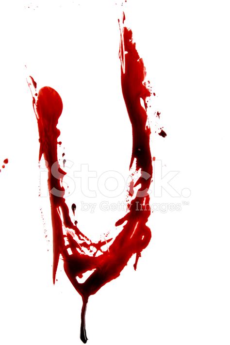 Dripping Bloody Alphabet Stock Photos