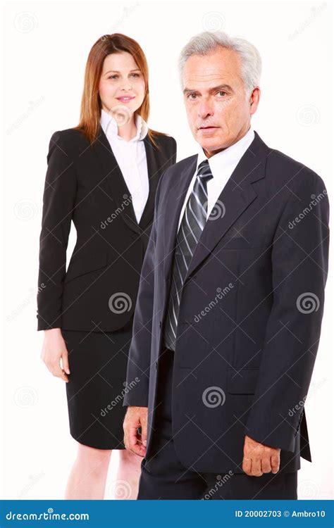 Businessman And Businesswoman Stock Image Image Of Young Mature