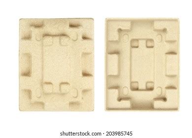 Molded Recycled Paper Pulp Protective Packaging Stock Photo Edit Now