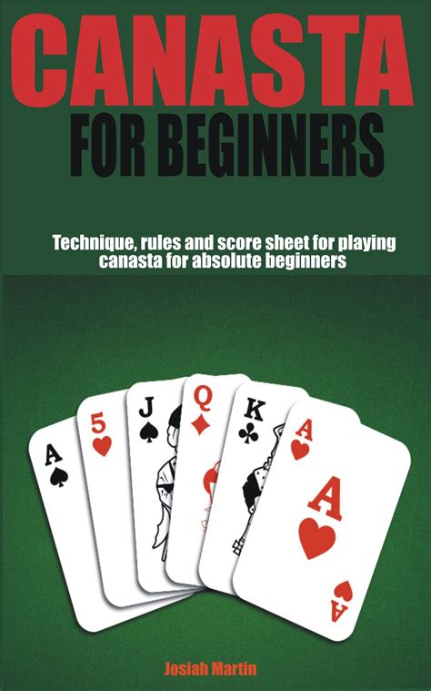 Canasta For Beginners Technique Rules And Score Sheet For Playing