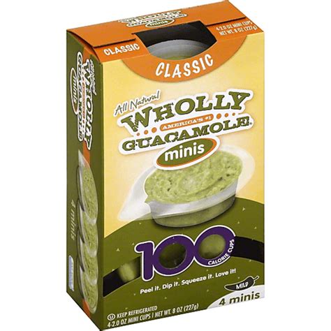 Wholly Guacamole Minis 100 Calorie Pack Nutrition Facts Blog Dandk