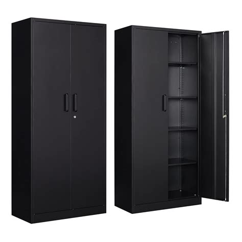 Buy Yizosh Metal Garage Storage Cabinet with 2 Doors and 5 Adjustable