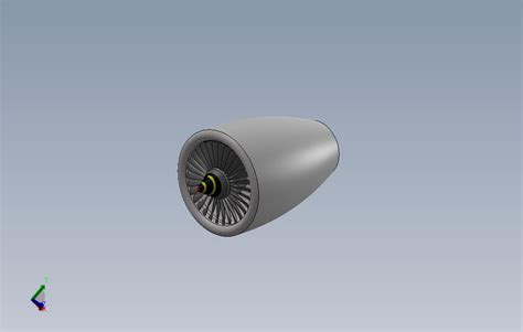 喷气推进发动机 Solidworks 2016 模型图纸免费下载 懒石网