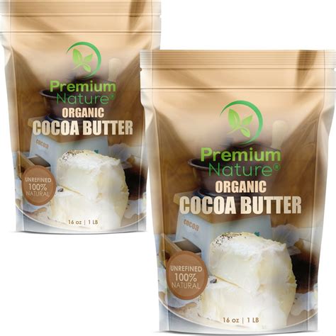 Organic Pure Raw Cocoa Butter 2 Lb Unrefined Natural Vegan Cacao Bar Anti Agingbody