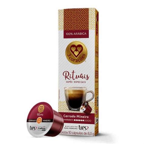 Cápsula Café Rituais Cerrado Mineiro c 10 Três Corações Cápsula de