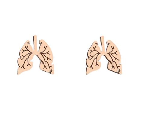 Boucles doreilles poumons LA Box Infirmière