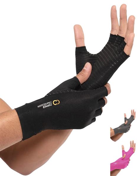 Snapklik Copper Compression Arthritis Gloves Fingerless Arthritis