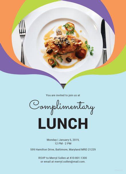 Free Team Lunch Invitation Template in Adobe Illustrator | Template.net