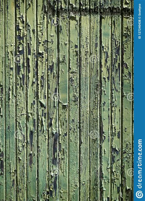 Weathered Wood With Peeling Green Paint Stock Photo Image Of Surface