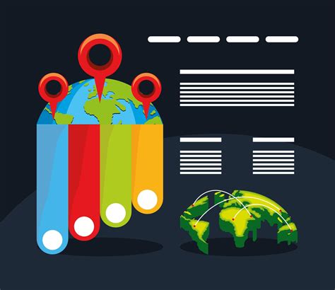 world map infographic 3777834 Vector Art at Vecteezy