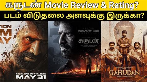 Garudan Movie Review And Rating Soori Sasikumar Unni Mukundan