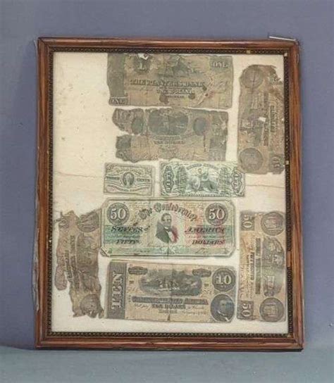 Confederate And United States Currency Including The Confederate States