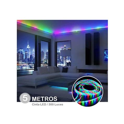 Ripley Kit Tira De Led Luz Cinta Metros Rgb Control Remoto Ultra