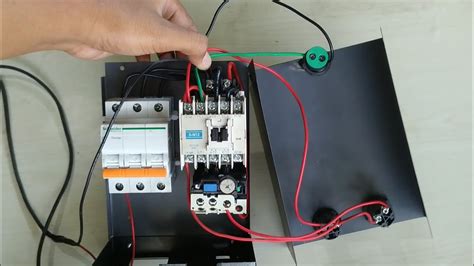 Cara Merakit Rangkaian Dol Panel On Off Motor Phase Dengan Push