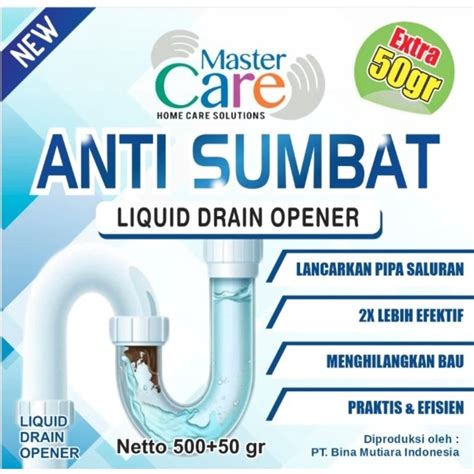 Jual Master Care Cairan Anti Sumbat Wc Saluran Mampet G Shopee