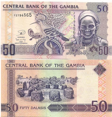 Gambia - 50 dalasis Unc currency - KB Coins & Currencies