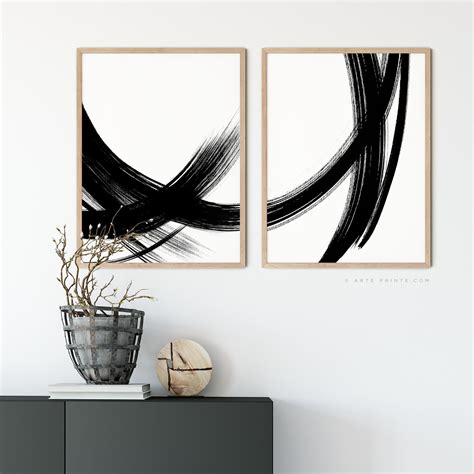 Minimalist Abstract Art DIGITAL ART Minimalist Poster Black and White ...