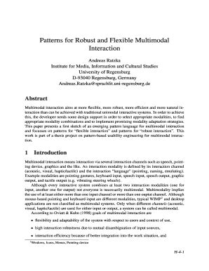 Fillable Online Ceur Ws Patterns For Robust And Flexible Multimodal