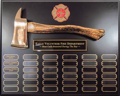 Perpetual Axe Plaque - Firefighter Axe Award