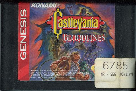 Castlevania Bloodlines 1994 Genesis Box Cover Art Mobygames