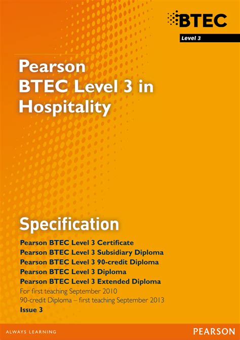 Pdf Pearson Btec Level 3 In Hospitalityhotelschoollvwp Contentuploads2019029781446