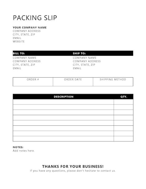 What Is A Packing Slip Definition Examples Free Template 46 Off