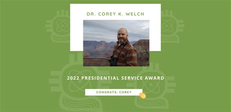 Sacnas Honors Dr Corey Welch With 2022 Presidential Service Award