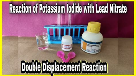 Reaction Of Lead Nitrate With Potassium Iodide Youtube