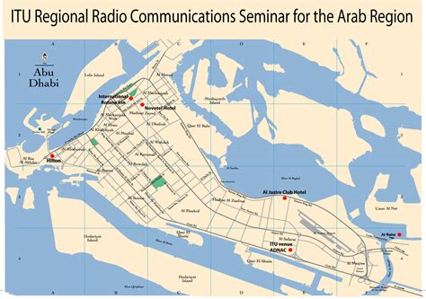 Abu Dhabi Map - United Arab Emirates