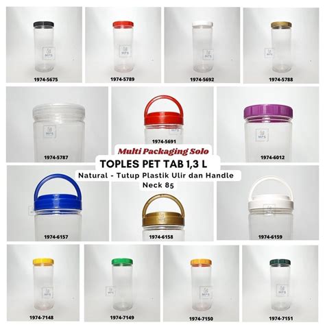 Jual Nama 1 Toples 1 3 L Pet Tab Nat 62 G N 85 Ttp Pl Body G Toples