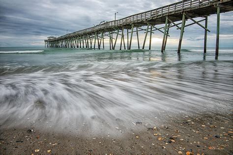 Fishing Pier at Atlantic Beach NC Photograph by Bob Decker - Pixels