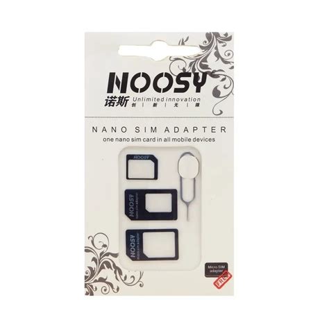 100sets 4in1 Noosy Nano Sim Card Adapter + Micro Sim cards adapter ...