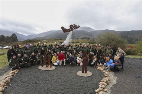 Justo Recuerdo En Lobios A Tres Pilotos De Hidroaviones Fallecidos