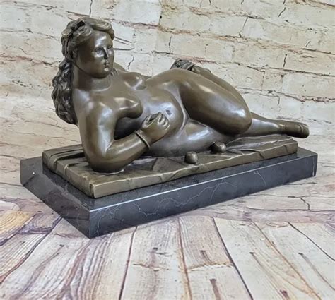 Bronze Botero Vintage Reproduction Nude Fat Lady Modern Art Sculpture