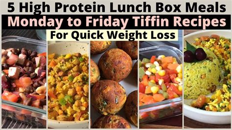 Mon To Friday High Protein Lunch Tiffin Box Recipes Healthy Quick