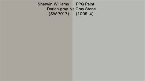 Sherwin Williams Dorian Gray Sw 7017 Vs Ppg Paint Gray Stone 1009 4