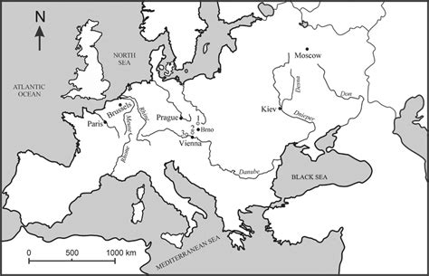 Map showing the most important Gravettian sites from Central Europe ...