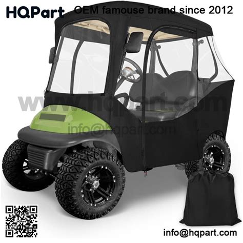 2 Passenger Golf Cart Enclosures for Club Car DS Precedent, 600D ...