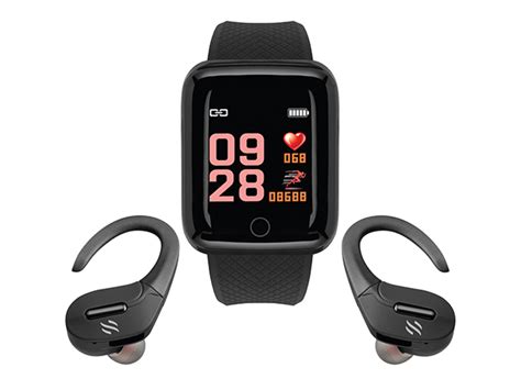 Slide Fitness Smartwatch True Wireless Sports Earbuds Combo