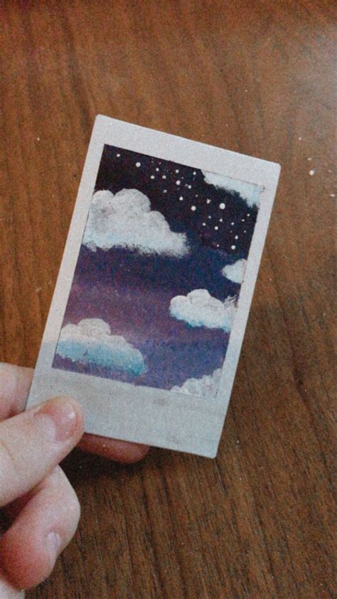 Polaroid Painting Small Canvas Art Mini Canvas Art Painting Art