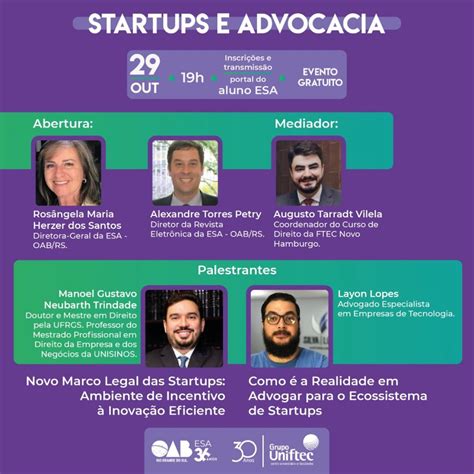 OAB RS Startups E Advocacia